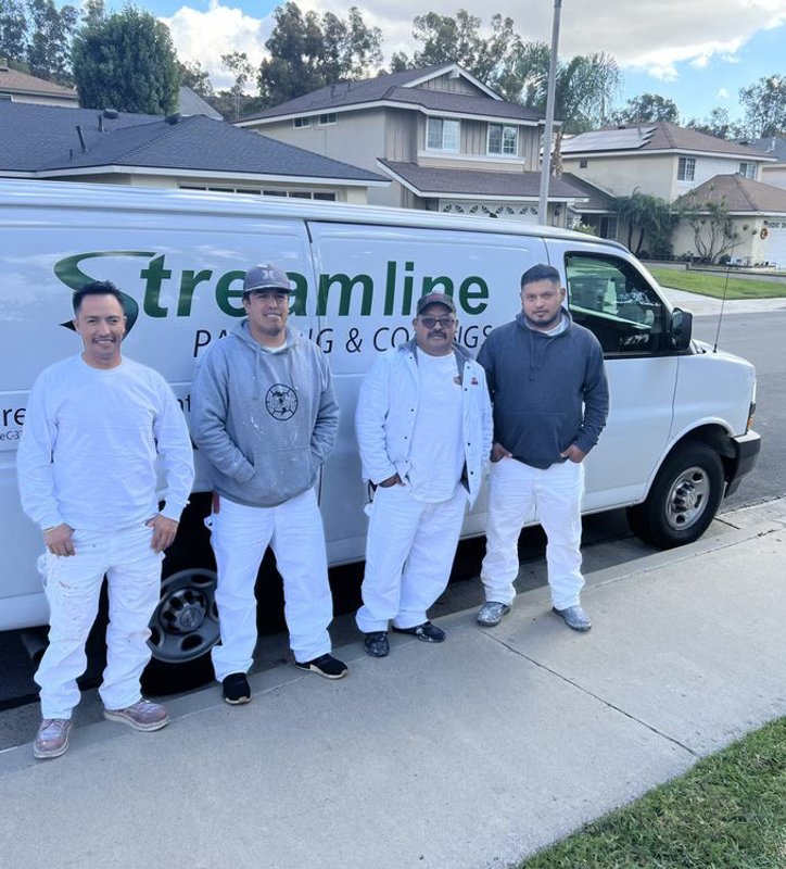 Streamline Painting & Coatings professional painters on site in Orange County CA