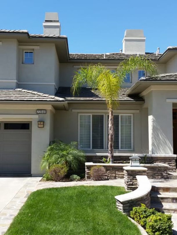 Freshly painted exterior home in Orange County CA